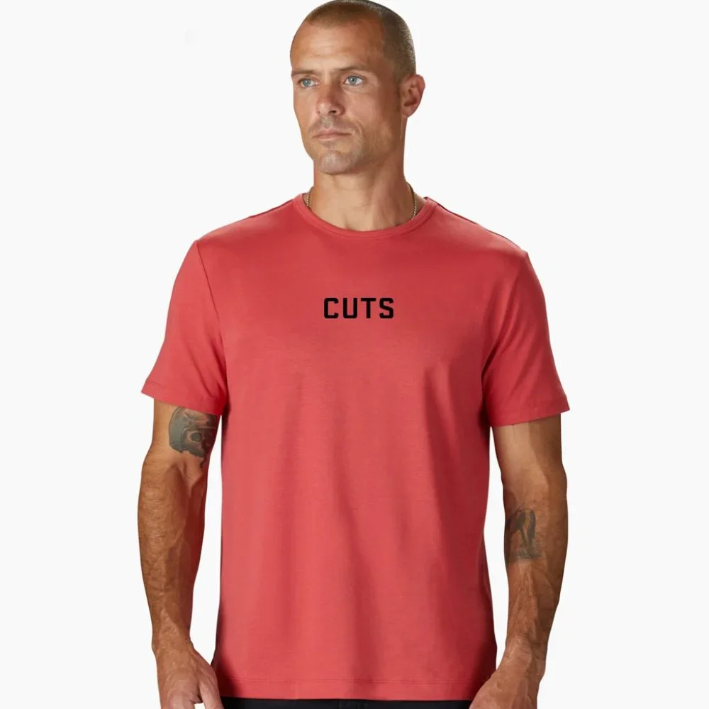 Cuts Clothing Rival tee (CUTS Print) - Poinsettia - Picture 3 of 6